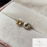 Natural Citrine Stud Earring, 925 Sterling Silver Post Earring, November Birthstone Jewelry, Citrine Gemstone bridesmaids earrings, Gift